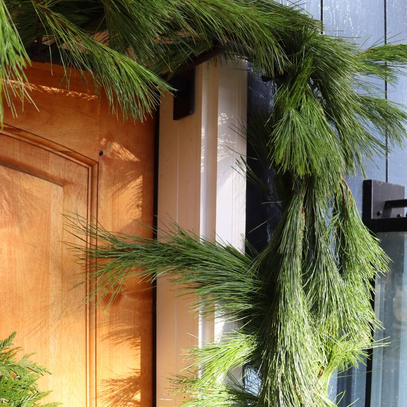 Fresh White Pine Holiday Garland - Image 2